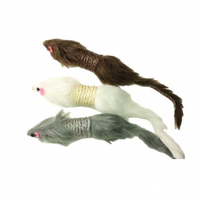 Faux Fur Mice Cat Toy
